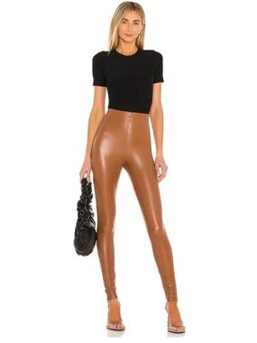 Commando | Butter Short Sleeve Crewneck Bodysuit in Black M